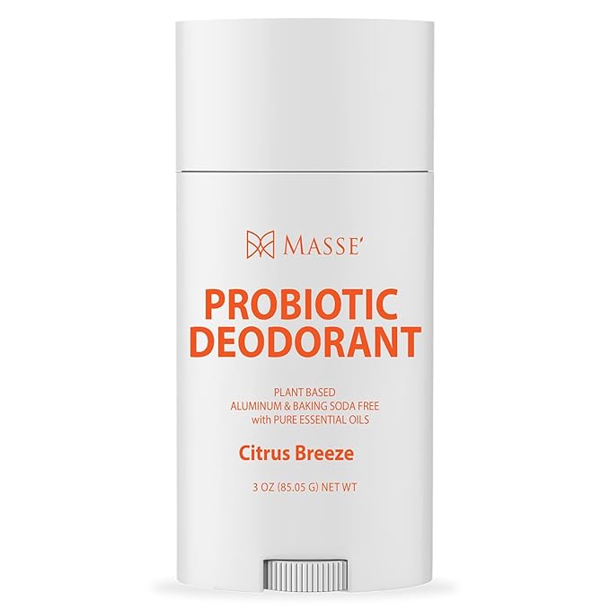 Probiotic Deodorant - Natural Deodorant for Women & Men, Plant-Based Aluminum & Baking Soda Free Deo Stick, 3 oz by Candida Freedom - Citrus Breeze