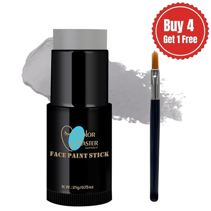 Grey Eye Black Face Body Paint Stick (0.75oz) | Face Paint, Body Paint, & Foundation Cream Makeup