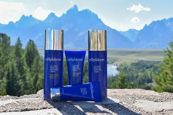 Trilipiderm All-Body Moisture Retention Crème with SPF 30, Vitamin D - 8oz Airless Pump Sunscreen