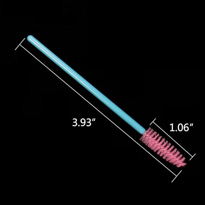 Mascara Wands, Disposable Lash Brushes for Eyelash Extensions Makeup Brush Bulk Tool Set(150Pcs, Blue Pink)