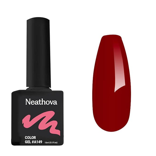 15ML Gel Nail Polish Pure Sheer Same Color Same Bottle Soak Off Gel Polish Art Manicure Salon DIY at Home for Women (Cherry Wine) 1PCS