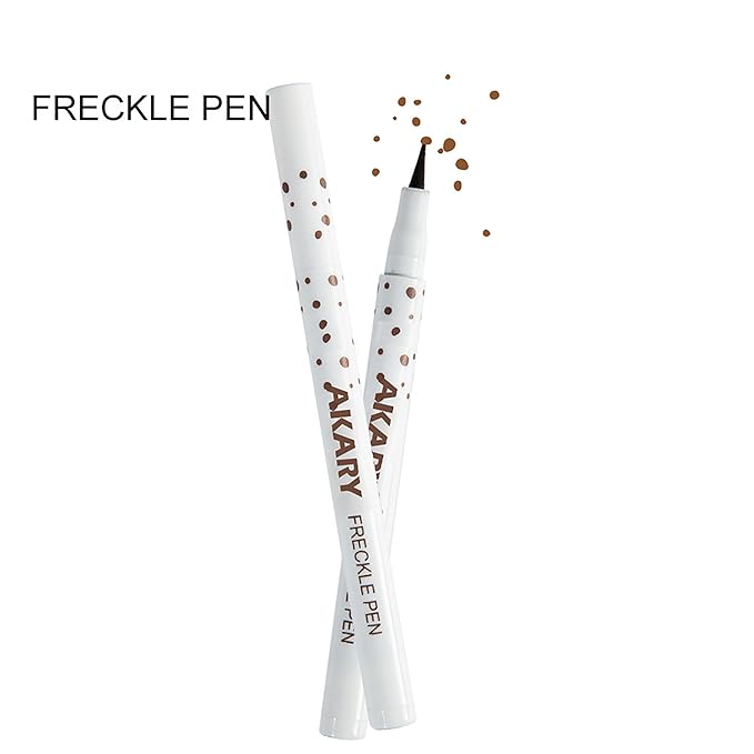 AKARY Freckle Pen Professional Lifelike Face Concealer Point Natural coffee)