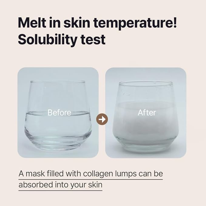 Korean Premium Collagen Hydrogel Melting Mask – Anti-Aging Sheet Mask for Firming, Hydratin Skincare Face – Moisturizing & Lifting Treatment for All Skin Types 34g x4ea (Hyal)