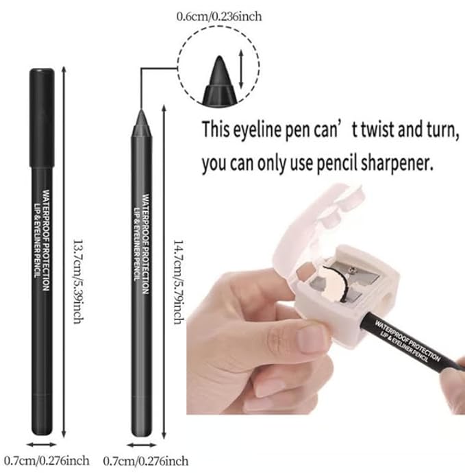 14-Pack Eyeliner Pencil Waterproof Colored Gel Liners with Metallic & Shimmer Finishes Smudge-Proof,14-Pack Metallic Gel Eyeliners,