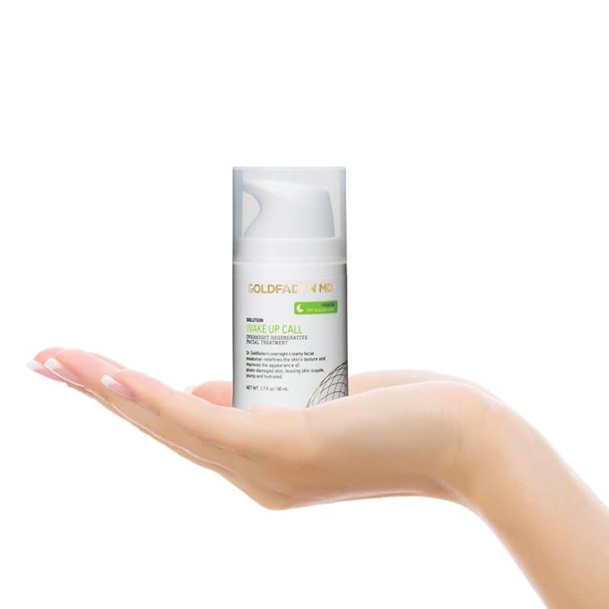 Dr. Goldfadens Wake Up Call Night Facial Moisturizer Night Cream for Dry & Aging Skin | w/Alpha Lipoic Acid, Avocado Oil Retinol, Co-enzyme Q10 1.7 fl. oz.