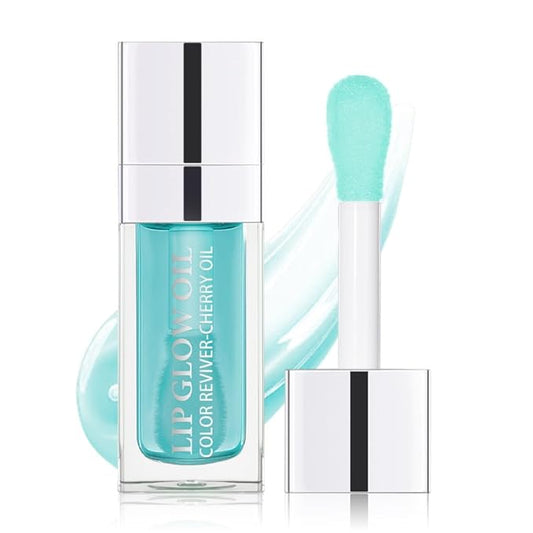GECOMO Moisturizing Lip Oil,No-Sticky Lip Gloss Lip Balm Lip Care,Fruit Flavoured Lip Oil For Dry Lip's Moisturizing Hydrating And Nourishing (017#ALOE) 0.2 OZ