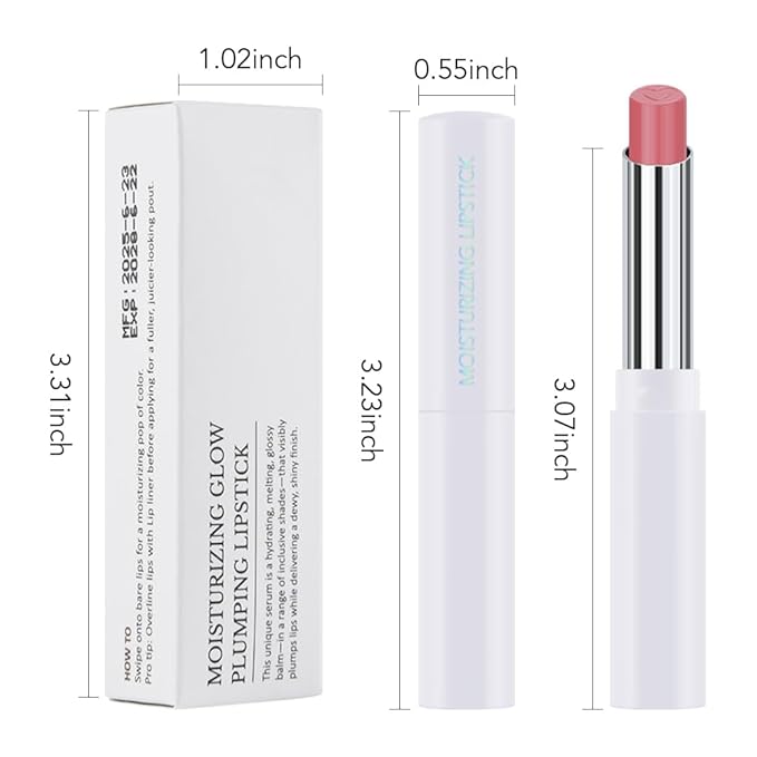 HHLTOH 1Pcs Tinted Lip Balm Moisturizing Lipstick – Waterproof Hydrating Matte Lip Balm for Women, Creamy Natural Color Stain for Dry Lips, Soft Matte Finish with Subtle Scent (#08 Alluring Pink)