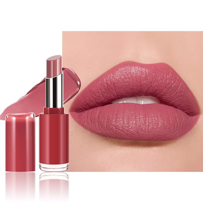 HHLTOH Honey Lipstick Tinted Lip Balm - Matte Tint Cream Lipsticks for All Skin Tones, Hydrating Lip Stain, Can be Buildable Blendable Nourishing Moisturizing Suitable for Women to Every Day Makeup 02