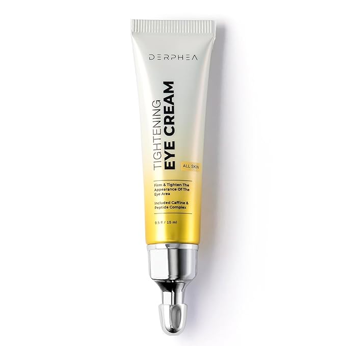 DERPHEA Instant Under-Eye-bag Tightening Cream: Temporary Eye Bags Tightener and Remover for Men & Women 50+ - Rapid Eye Puffiness Reducer, Wrinkle Smoothing & Lifting, Firming Treatment Cream, 0.5 oz