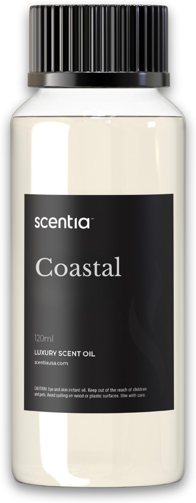 Scentia Coastal Diffuser Oil Inspired by 5-Star Spa Scent - 120 mL 4.06 fl oz - Essential Oil Blend Botanical Jasmine, Bergamot & Fresh Notes for Aromatherapy &Waterless Diffusers