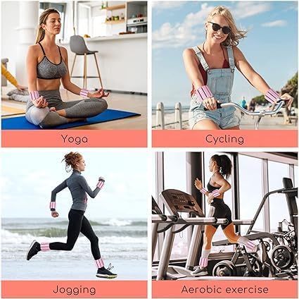 8PCS Home Fitness set 2 (1lb (1lb Each), 5PCS Resistance