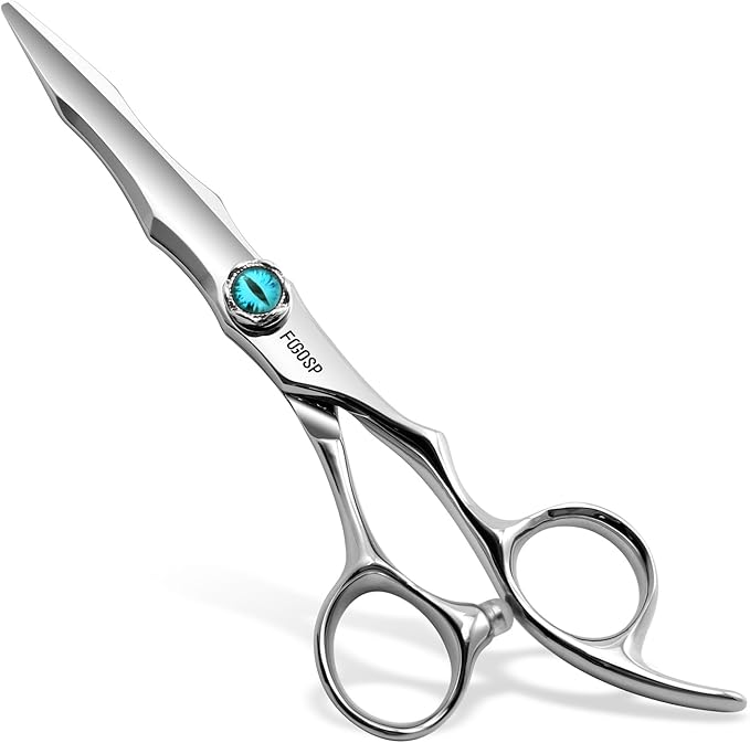 Professional Hair Scissors 6” Barber Shears Japan VG10 Fine Cutting Blades Hair Cutting Scissor Professional Barber Shear for Men and Women Straight Haircut Scissors