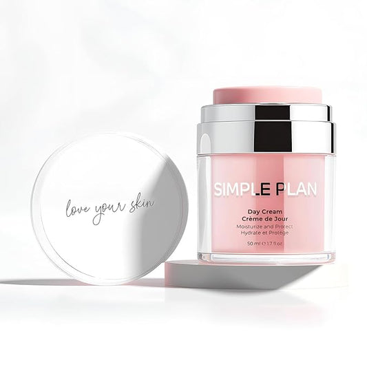 SIMPLE PLAN Advanced Moisturizing Day Cream – Hydrating Face Moisturizer with Hyaluronic Acid & Ceramides, Fragrance-free Facial Moisturizer for Women & Men, Daily Moisturizer for Sensitive Skin 50 ML