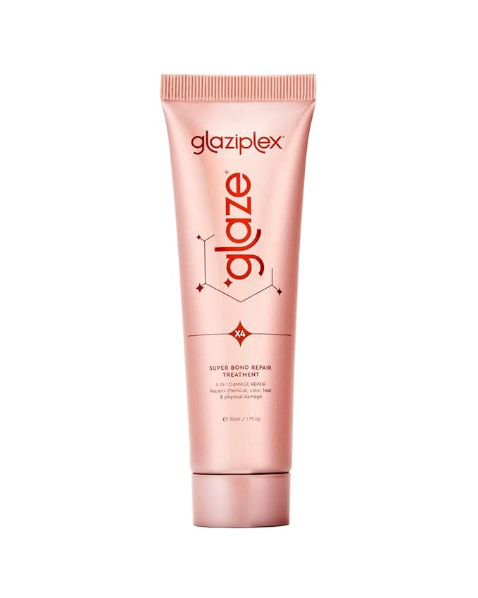 glaze Glaziplex Super Bond Repair Hair Treatment Mini - 4-in-1 Bonding Formula - Deep Repair for Damaged Hair - Strengthens & Protects in Just 4 minutes - 1.7 Fl Oz