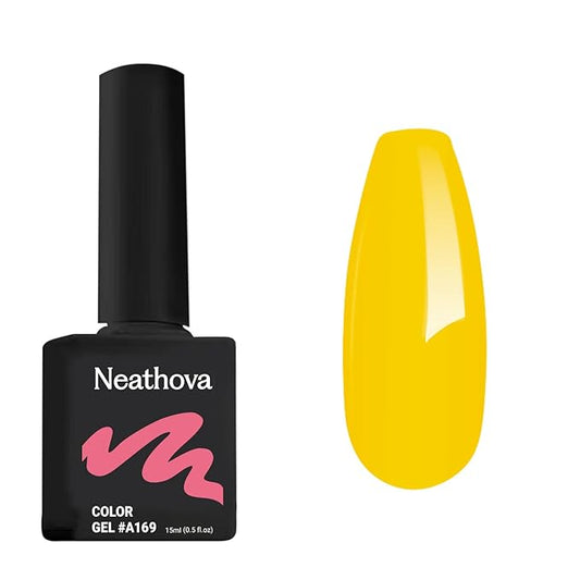 15ML Gel Nail Polish Pure Sheer Same Color Same Bottle Soak Off Gel Polish Art Manicure Salon DIY at Home for Women (Butter Yellow) 1PCS