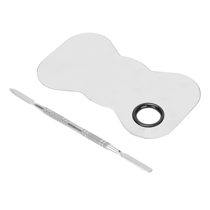 Cosmetic Makeup Palette Spatula, Mixing Bow Shape Stainless