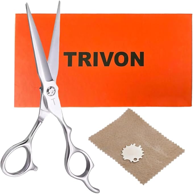 6-Inch Professional Hair Cutting Scissors with Ultra Sharp Blades, Premium Quality Stainless Steel Hair Scissors for Precise and Effortless Trimming, Ideal Barber Scissors for Home & Salon Use