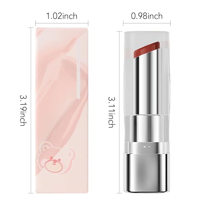 HHLTOH 1Pcs Tinted Lip Balm Moisturizing Lipstick – Cool Plum Red Sheer Hydrating Lip Color for Dry Lips – Nourishing Lip Balm for All Women with a Subtle Natural Scent (S04 Winter)