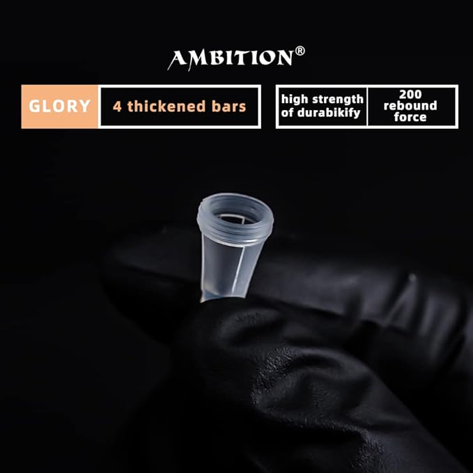 Ambition Glory Tattoo Cartridges #8 Bugpin 14RL Needles Disposable 20pcs 0.25mm 14 Round Liner for Rotary Tattoo Machine Supply