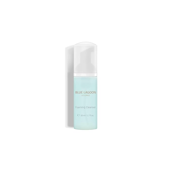 Blue Lagoon - Natural Foaming Face Cleanser - Gentle Facial Wash - Skin Purifier - Cleanser for Women - Makeup Dissolver - Bioactive Icelandic Skincare (1.7 fl oz | 50 ml)