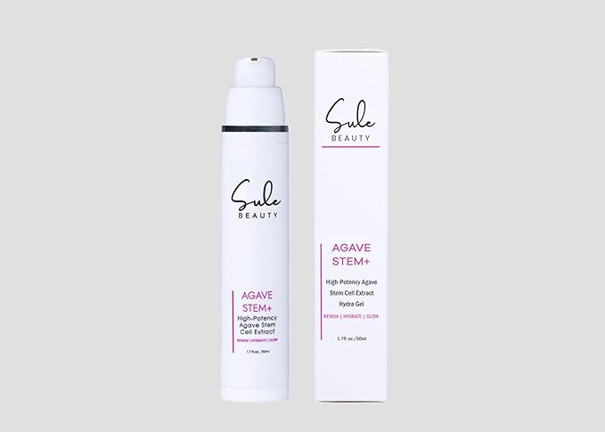 Sule Beauty AGAVE STEM + GEL For Face – Groundbreaking Skin Care That Incorporates Agave Stem Cell Extract to Hydrate, Protect & Rejuvinate – Eliminates Fine Lines and Wrinkles – 1.7 Fl Oz
