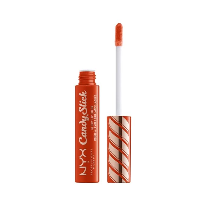 NYX PROFESSIONAL MAKEUP Candy Slick Glowy Lip Color Gloss - Sweet Stash (Orange Red)
