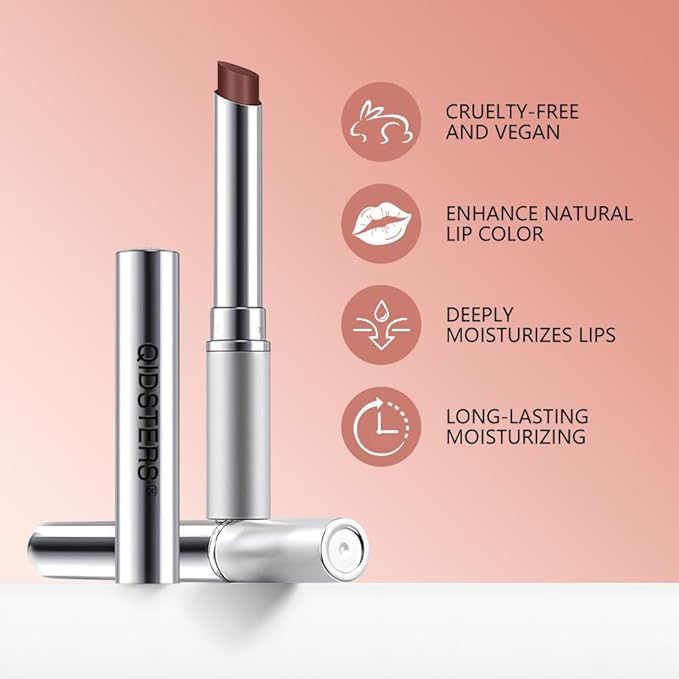 Nude Honey Lipstick Tinted Lip Balm, Sheer Hydrating Lip Stain for All Skin Tones, Natural Lightweight Lips Gloss Makeup for Women, Vegan & Cruelty-Free
