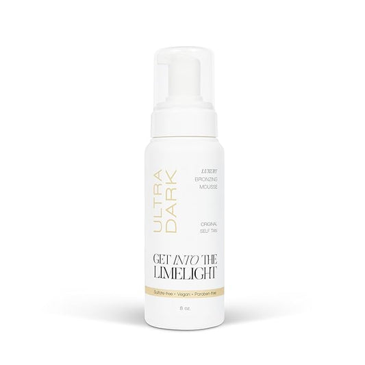Get Into The Limelight Original Self Tanning Mousse, Ultra Dark Sunless Tanner, Develops 8+ Hours, 8 oz.