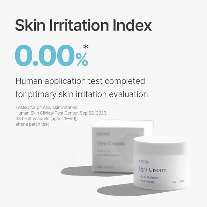 NACIFIC Jeju Uyu Cream Facial Cream 1.69fl. oz. 50G with Jeju Milk Extract Ceramide 5 Complex Moisture Lasting Natural Ingredients Korean Skin Care
