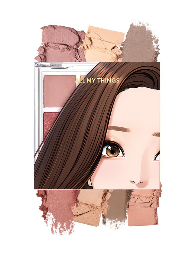 AMTS True Beauty Dear Rose Eyeshadow Palette, Matte