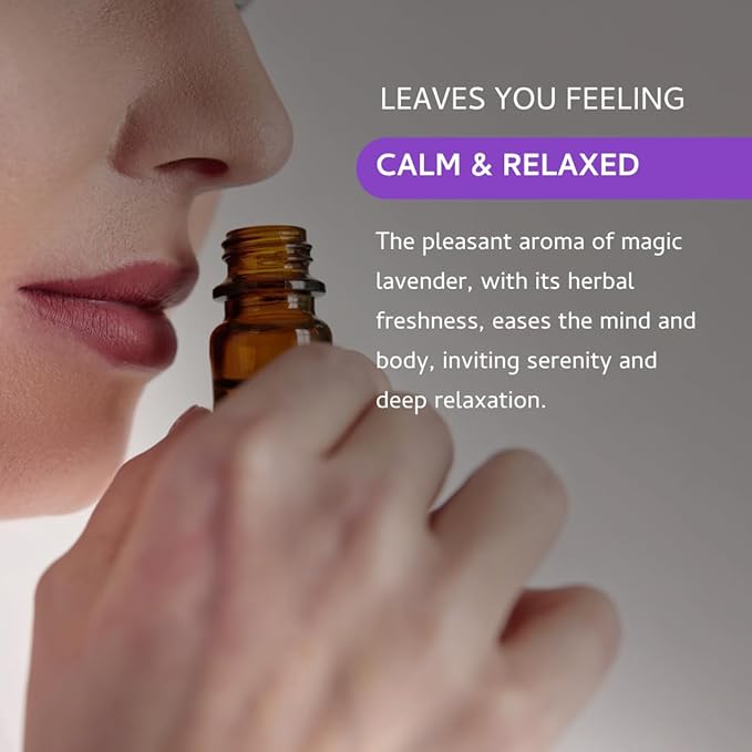 Magic Lavender Essential Oil Diffuser Blend by Aromafume | 1 x 30ml / 1 fl oz | Herbal & Fresh Scent for Relaxation & Meditation Bliss | Calming Aromatherapy Oil | Vegan & Cruelty-Free