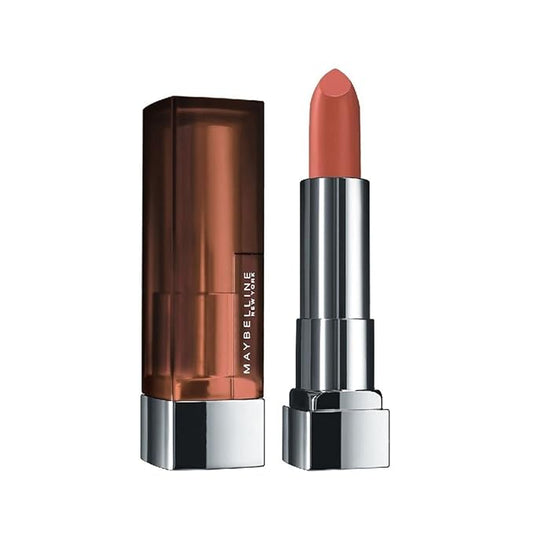 Maybelline Color Sensational Lipstick, Lip Makeup, Matte Finish, Hydrating Lipstick, Nude, Pink, Red, Plum Lip Color, Nude Nuance, 1 Count