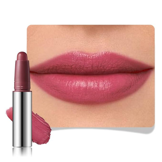 IATMOMOD Dark Grape Purple Matte Lipstick Crayon, Long Lasting Waterproof Velvet Lip Liner Pencil, High Pigment Non-Drying 24H Cruelty-free Lip Makeup
