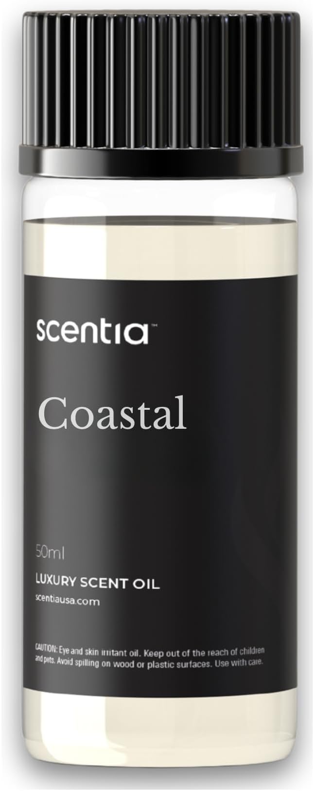 Scentia Coastal Fragrance Oil Inspired by Ri.tz Carl.ton Hotel - 50 mL 1.69 fl oz - Essential Oil Blend Botanical Jasmine, Bergamot & Fresh Marine Notes for Ultrasonic & Aromatherapy Diffusers