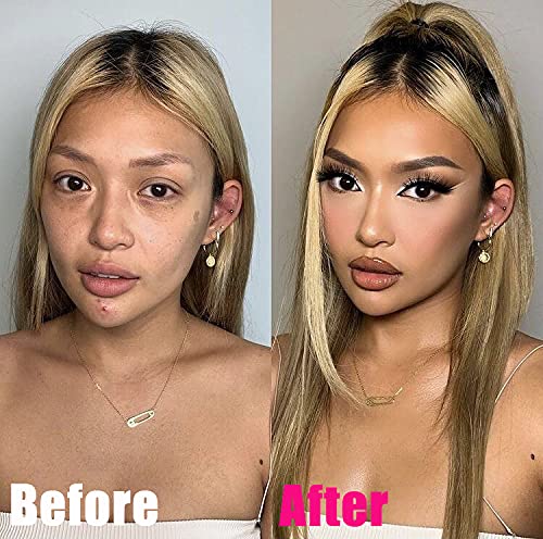 Losha Eyelashes Natural Look Faux Mink Lashes Pack Handmade Fluffy False Eyelashes 14 Pairs Eye Lashes (70)