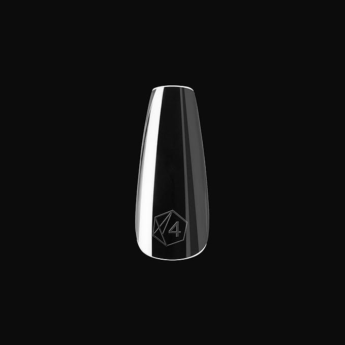 Apres Gel-X® Natural Coffin Medium Tip Box | 500pc Gel-X Tips, 11 Sizes 00-9, Premium Quality