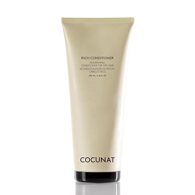 COCUNAT - Rich Conditioner - Dry, Damaged or Dyed Hair - Natural Nutrients - Split Ends - Frizz Free - Silicone Free - Moisturising - Curly Method Suitable - Instant Detangling - 200 ml