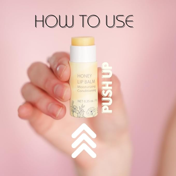 Natural Honey Lip Balm - 100%-grassfed oz)