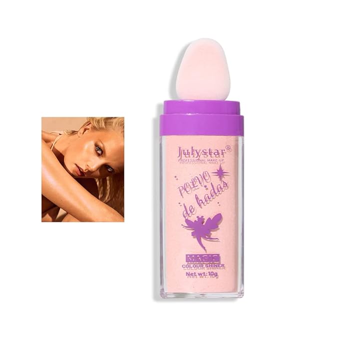 AKARY Shimmer Highlighter Powder, Fairy Polvo De Hadas