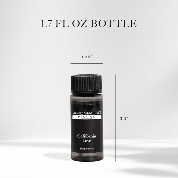 Aroma360 | California Love Pro-Pod Oil Blend | Luxury Hotel Inspired Diffuser Oil | Aromatherapy Scent Diffuser Oil | Green Tea, Lemongrass and Lily 1.7 fl oz, 50 mL