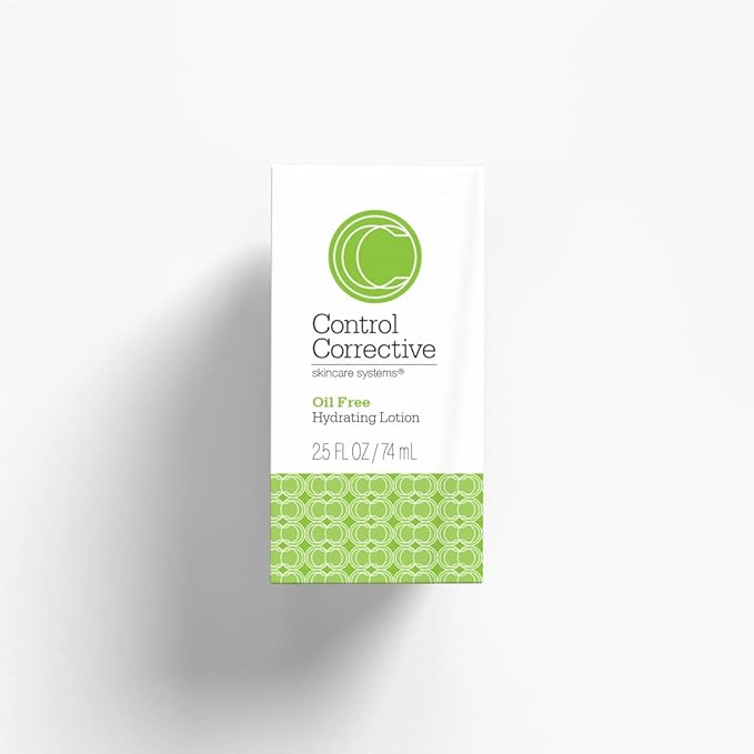 CONTROL CORRECTIVE Oil Free Hydrating Lotion, 2.5 Oz - Lightweight, Silky, Non-Comedogenic, Oil-Free, Facial Moisturizer, Leaves Skin Hydrated And Glowing, Calms, Purifies, Tones, Repairs, Balances