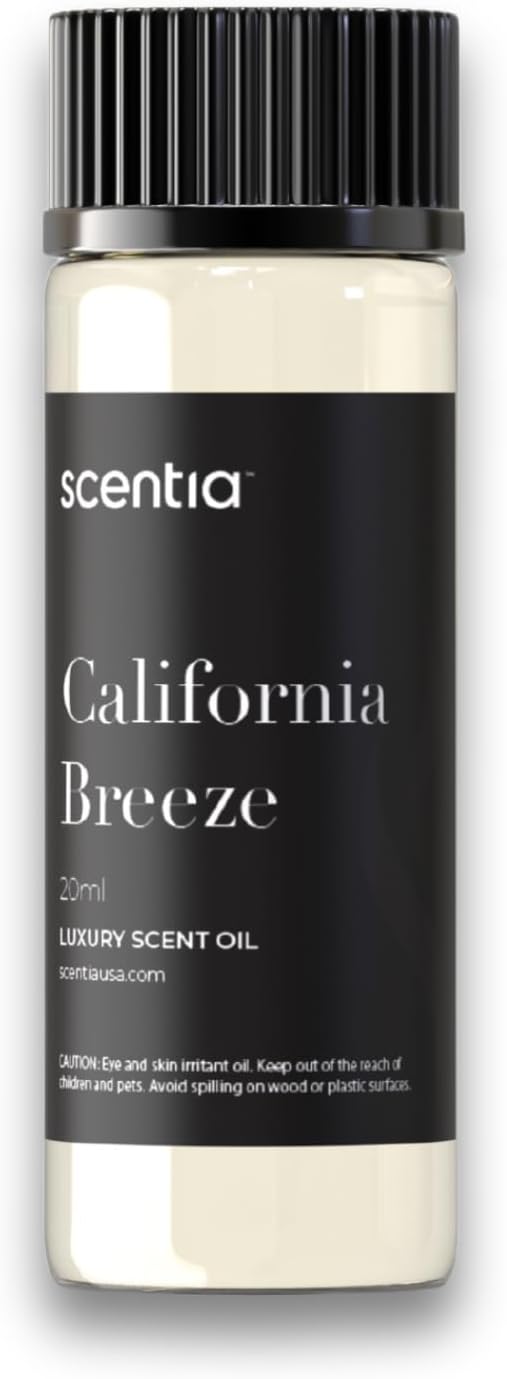 Scentia Diffuser Oil Inspired by The Delano Beach Club Hotel Scent - 20 mL 0.67 fl oz - Essential Oil Blend Orange, Green Tea & Jasmine for Aromatherapy Diffusers - California Breeze
