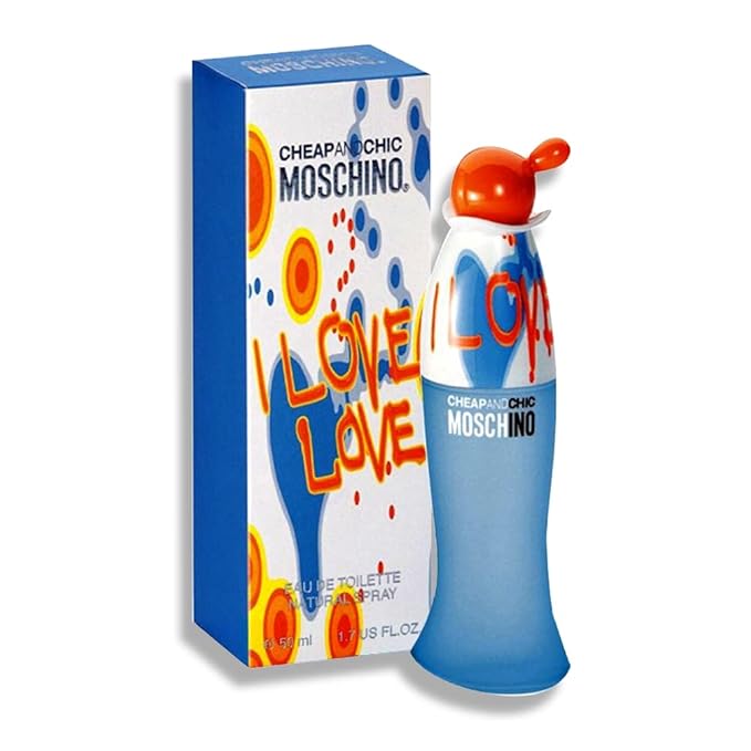 MOSCHINO I Love Love Cheap and Chic For Women. Eau De Toilette Spray 1.7 Ounces (Pack of 2)