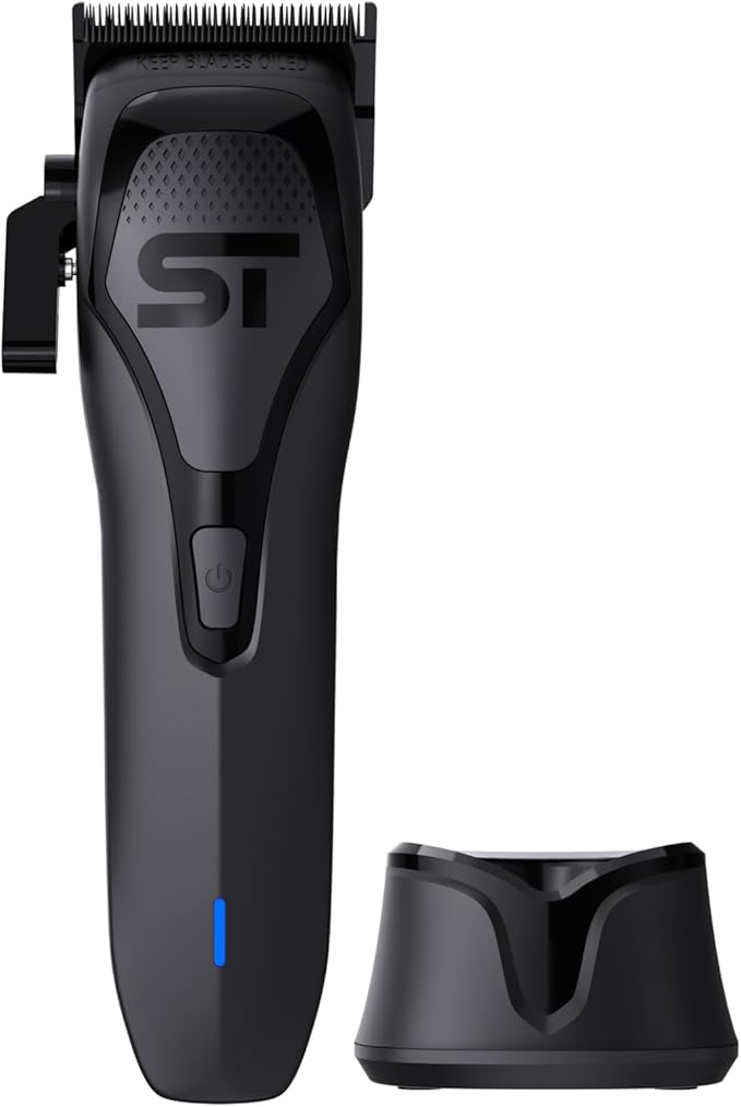 Supreme Trimmer Darkstar 72 Clipper with Magnetic Vector Motor | 180 Min Run Time, 9000 RPM Barber Hair Clipper | Low Noise, Professional Clipper DLC Blades | STC72