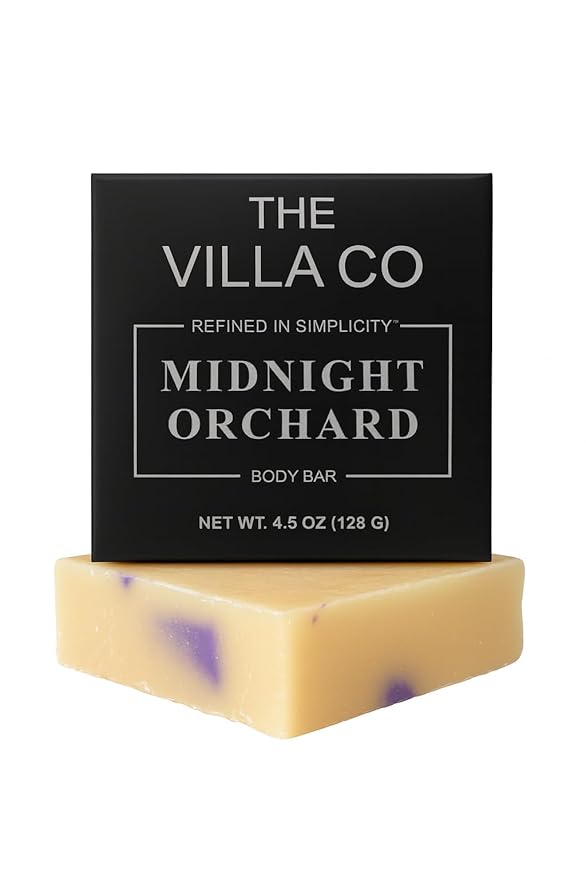 The Villa Co - Midnight Orchard | 4.5oz Body Bar for Women & Men | Artisan Made in USA | Natural Ingredients