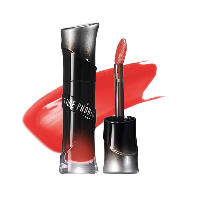 Lunara Frost 3D Lip Gloss, 008 Avaris - Peachy Coral, High-Shine Glossy Finish, Juicy Pigment Lip Gloss with 3D Plumping Effect, 24H Hydration with Hyaluronic Acid, Non-Sticky Cushiony Gel