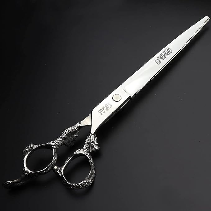 7" 7.5" 8"9" Professional Hairdressing Scissors Barber Salon Hair Cutting Dragon Shears (Large). (9 inch)