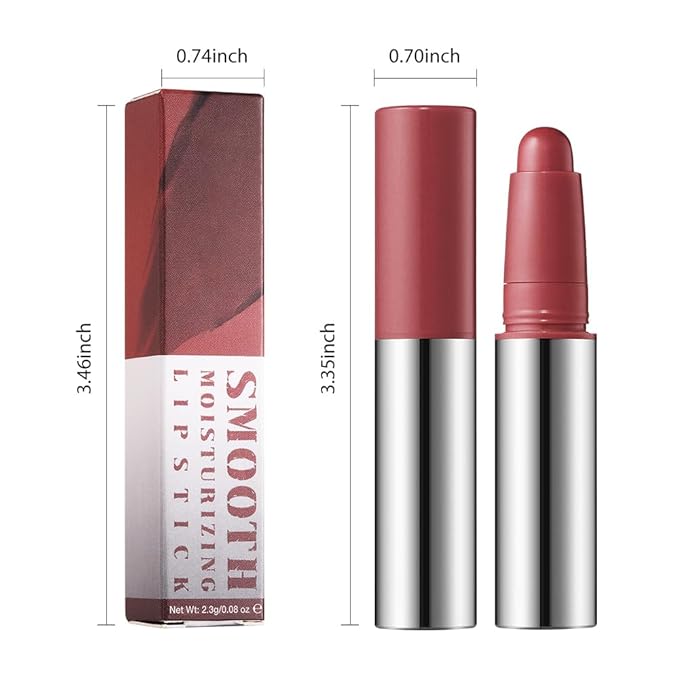 JUAAZIN Crimson Matte Lipstick Crayon - High Pigment Creamy Formula, Waterproof Long Lasting, Smooth Glide Application, Non-Sticklipstick, Ultra Thin Lightweight, Velvet Matte Lip Feel for Women 03#