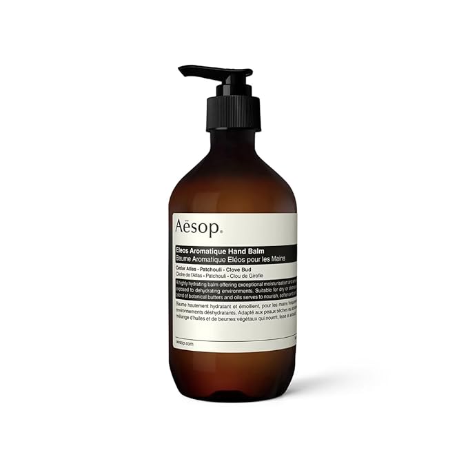 Aesop Eleos Aromatique Hand Balm | Hydrating Balm For Dry Hands | Enriched With Skin-Softening Botanical Butters and Oils | 16.9 oz / 500mL