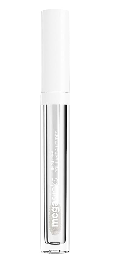 wet n wild Mega Slicks Lip Gloss | Long Lasting | Hyaluronic Acid | High Shine | Crystal Clear (Pack of 2)